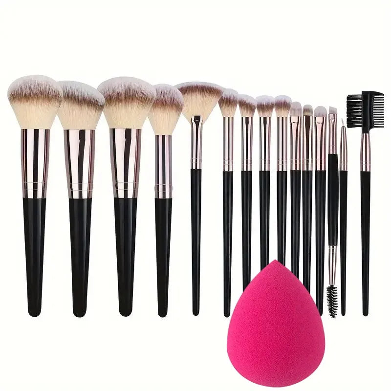 3-20PCS Professional Makeup Brushes Set Soft Fluffy Foundation Eyeshadow Concealer Blending Blush Brush Kabuki Women Beauty Tool