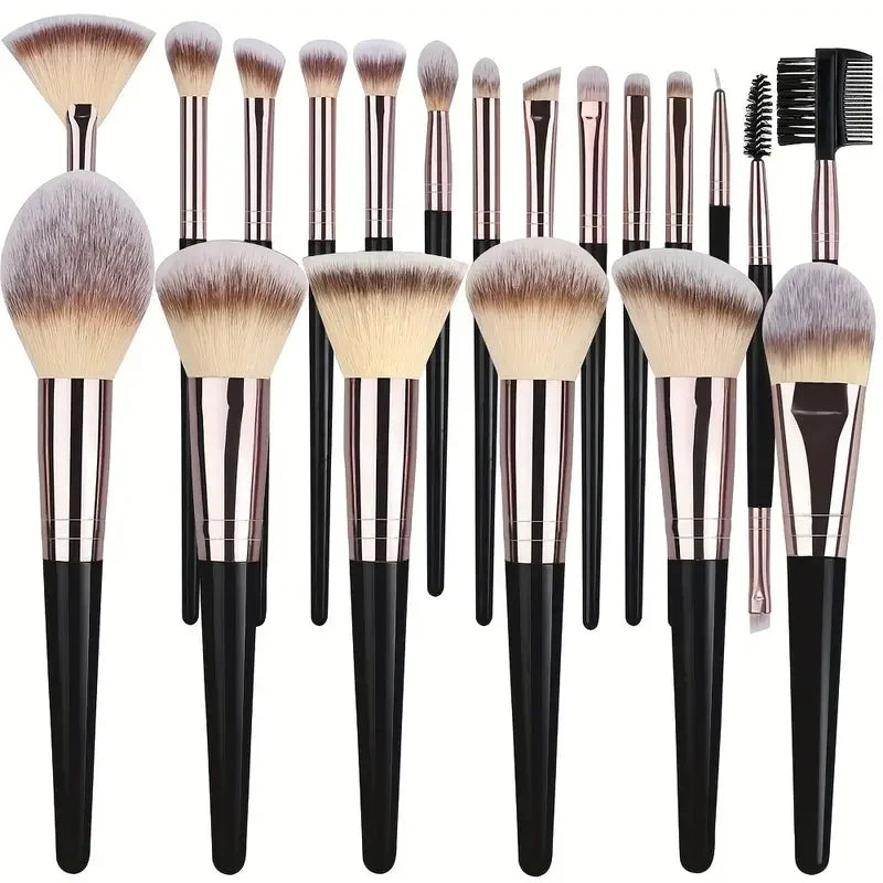 3-20PCS Professional Makeup Brushes Set Soft Fluffy Foundation Eyeshadow Concealer Blending Blush Brush Kabuki Women Beauty Tool