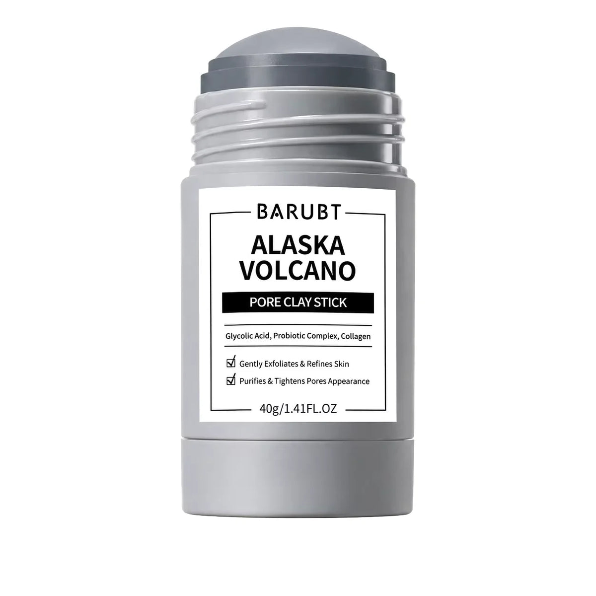 Alaska Volcano Pore Clay Stick Oil Control Deep Pore Cleanser Blackhead Remover Mask Stick Exfoliating Purifying Facial Mud Mask For Oily Skin