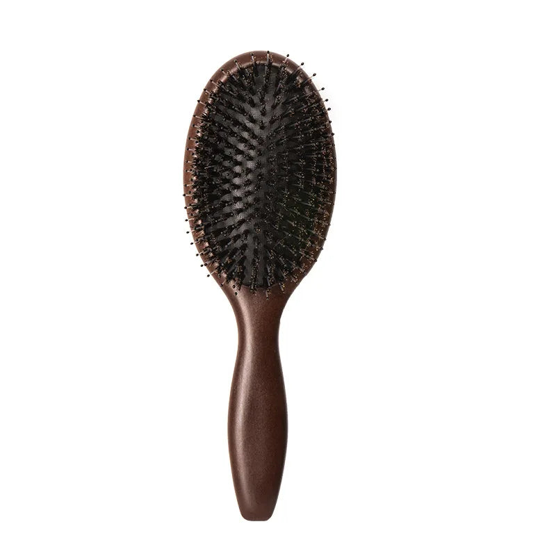 Natural Boar Bristle Massage Hair Brush Comb For Hair Hairbrush Dry Wet Detangle Combs Hair Beauty Care Cushion Massage Brush
