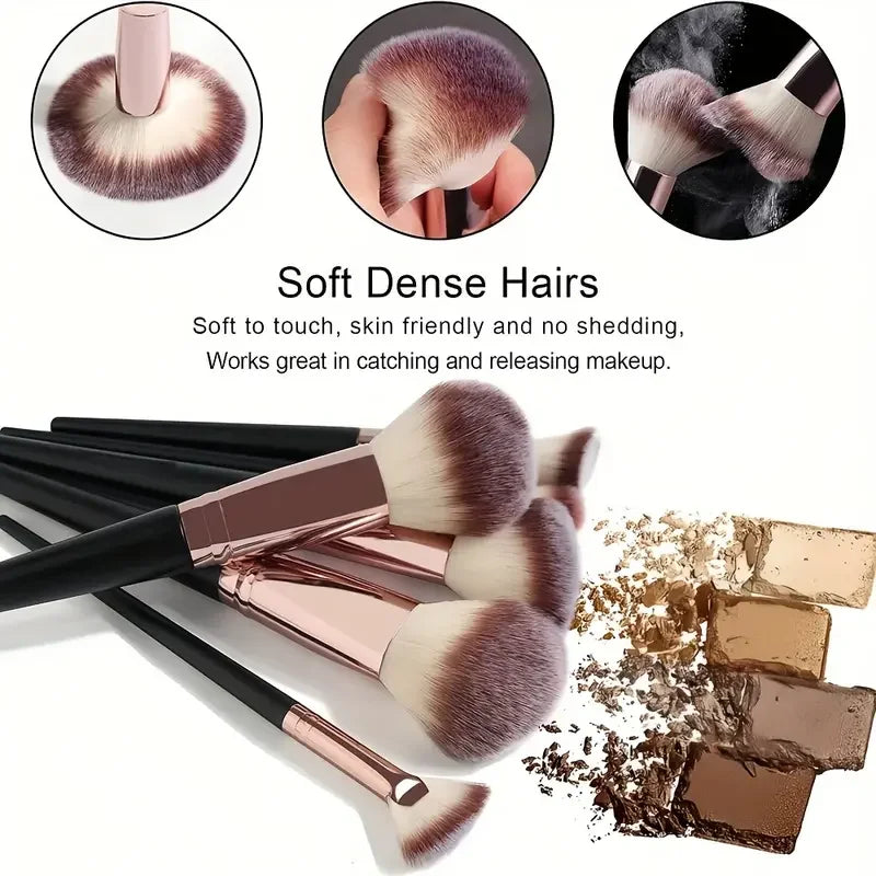 3-20PCS Professional Makeup Brushes Set Soft Fluffy Foundation Eyeshadow Concealer Blending Blush Brush Kabuki Women Beauty Tool