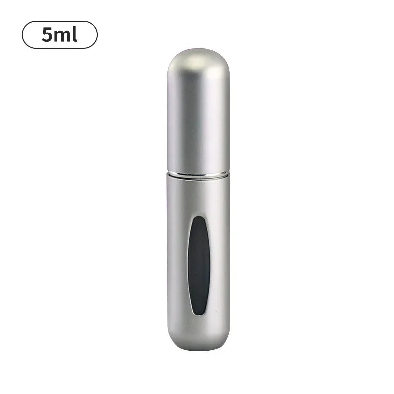 Perfume recarregável spray atomizador, alumínio perfume bomba, mini garrafa para viagens, 5ml
