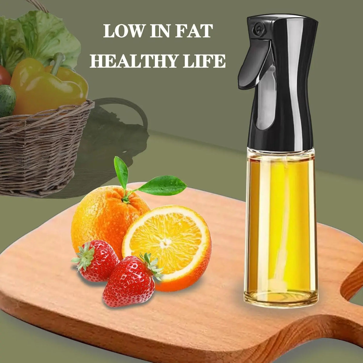 200/300/ml Oil Spray Bottle BBQ Cooking Olive Oil Sprayer Plastic Baking Oil Spray Empty Bottle Vinegar Bottle