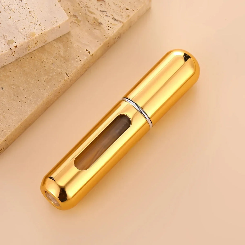 Perfume recarregável spray atomizador, alumínio perfume bomba, mini garrafa para viagens, 5ml