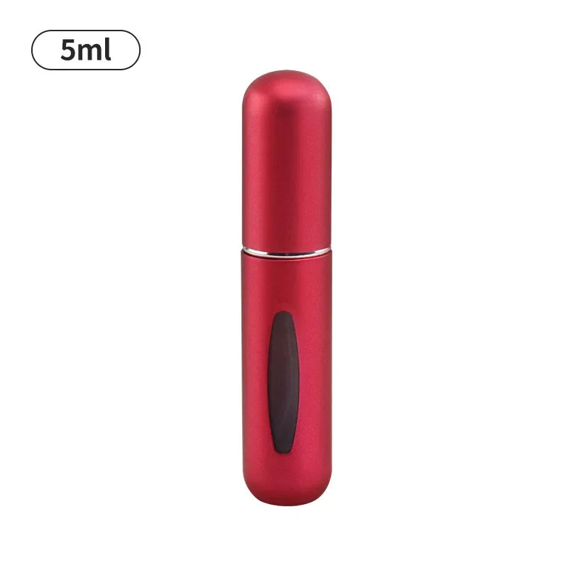 Perfume recarregável spray atomizador, alumínio perfume bomba, mini garrafa para viagens, 5ml