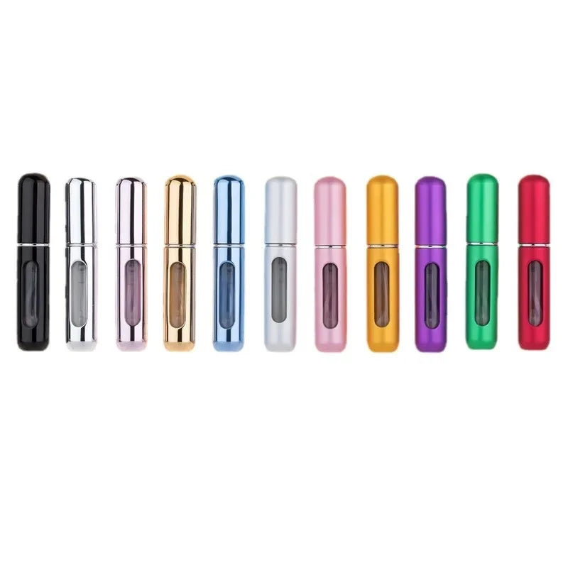 Perfume recarregável spray atomizador, alumínio perfume bomba, mini garrafa para viagens, 5ml