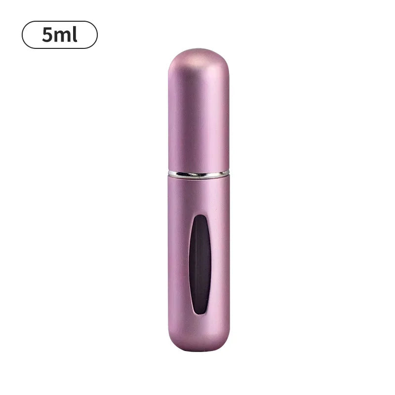 Perfume recarregável spray atomizador, alumínio perfume bomba, mini garrafa para viagens, 5ml