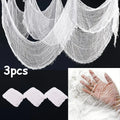 1-3PCS Halloween Gauze Fabric Black Chunky Gauze Haunted House DIY Decorative Scary Party Scene Props Halloween Decoration