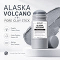 Alaska Volcano Pore Clay Stick Oil Control Deep Pore Cleanser Blackhead Remover Mask Stick Exfoliating Purifying Facial Mud Mask For Oily Skin