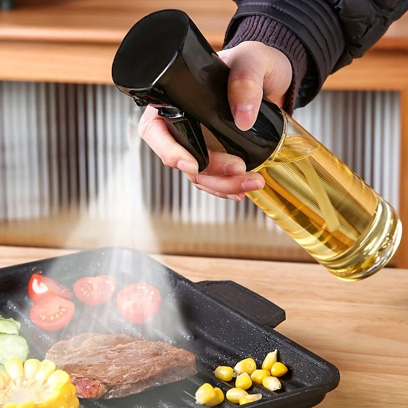 200/300/ml Oil Spray Bottle BBQ Cooking Olive Oil Sprayer Plastic Baking Oil Spray Empty Bottle Vinegar Bottle