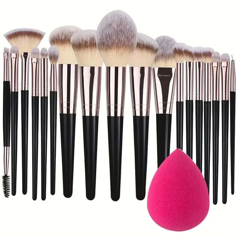 3-20PCS Professional Makeup Brushes Set Soft Fluffy Foundation Eyeshadow Concealer Blending Blush Brush Kabuki Women Beauty Tool