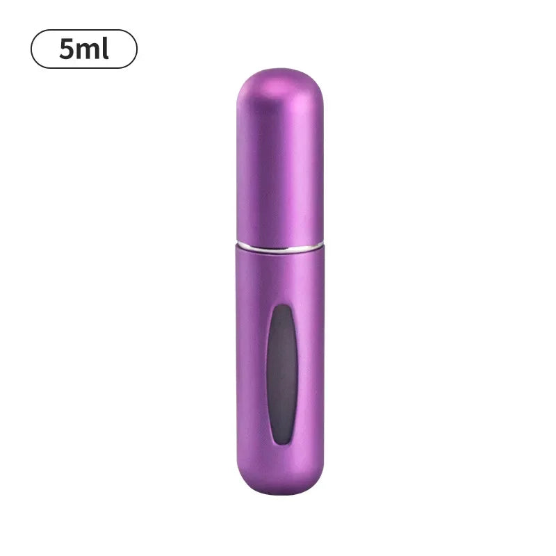 Perfume recarregável spray atomizador, alumínio perfume bomba, mini garrafa para viagens, 5ml