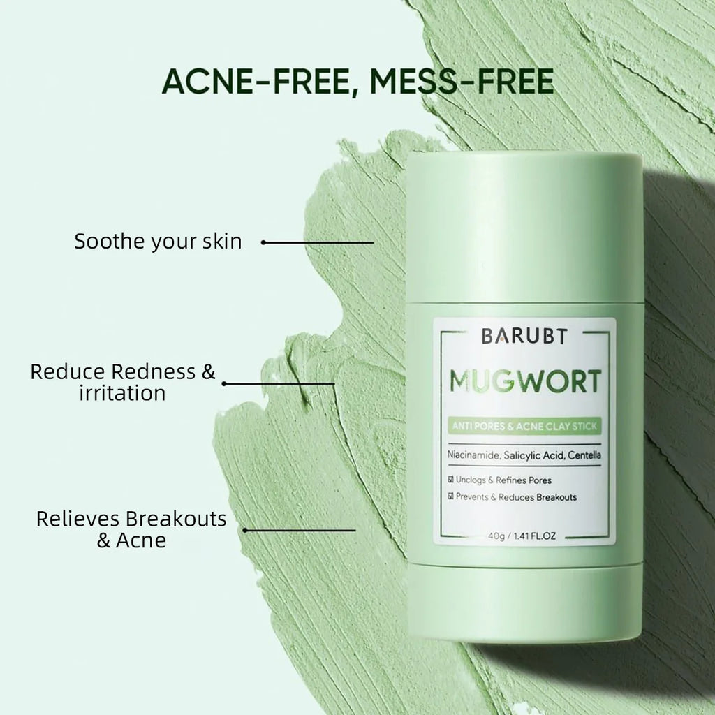 Remove Blackhead Acne Mugwort Solid Mask Cleans Pores Stick Facial Blemish Black Dots Shrink Pores Korean Skin Care Products
